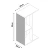 A diagram showing the dimensions of a side table. Produktbild-Vorschau
