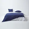 HOMESCAPES Zopfmuster-Kissenbezug in Dunkelblau, 100% Produktbild-Vorschau 4