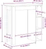 vidaXL Barový stůl s policí Betonová šedá 102x50x103,5 cm Náhled obrázku produktu 7