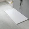 160x90cm Rechteckig Extraflach Duschwanne SMC Weiß Produktbild-Vorschau 3