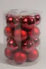 Christbaumkugeln glatt matt 6 cm Satz von 20 großen Glas Produktbild-Vorschau 4