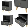 Table d'appoint 'Sundsvall' 40x30x54 cm gris foncé Voir les images du produit 6
