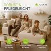 Juskys Sofa Coredo - Beige, moderne Couch aus Cord mit Produktbild-Vorschau 6
