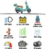 Detský elektrický skúter Vespa GT 7,2 V (3–6 rokov) – s Náhľad obrázku produktu 6