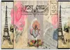 Leinwandbild postkarte aus frankreich 60x40 cm Feeby grau Produktbild-Vorschau 3