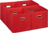 Relaxdays Aufbewahrungsbox 4er Set, faltbare Regalboxen, Produktbild-Vorschau 1