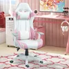 HOMCOM Gaming Stuhl Bürostuhl Ergonomisch mit Lendenkissen, Produktbild-Vorschau 2