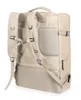 The back view of a beige backpack. Anteprima dell’immagine prodotto