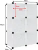 XINZI 6-boxová kombinovaná skriňa biela - DIY zásuvná Náhľad obrázku produktu 2
