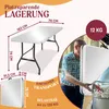 KESSER® Buffettisch Tisch klappbar Kunststoff 183x76 cm Produktbild-Vorschau 10