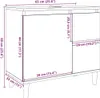 vidaXL Badschrank Weiß 65x33x60 cm Holzwerkstoff Produktbild-Vorschau 8