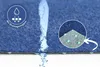 Blauer Kunstrasen mit Drainagenoppen ausgelegt auf der Rückseite
 Produktbild-Vorschau