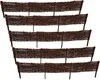 Multiple woven willow garden borders are stacked diagonally against a white background. Anteprima dell’immagine prodotto