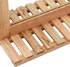 vidaXL Lustro łazienkowe 60×12×62 cm orzech lite drewno Podgląd zdjęcia produktu 5