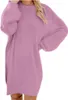 ASKSA Pulloverkleid Damen Oversized Strickkleid Winterkleid Voir les images du produit 1