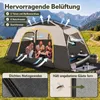 COSTWAY Campingzelt für 10 Personen, Wurfzelt mit Produktbild-Vorschau 4
