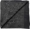 Baumwolltuch Indisches Muster 1 schwarz grau Blumen grau Produktbild-Vorschau 4