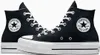A pair of black Converse Chuck Taylor All Star platform high-top sneakers. Voir les images du produit