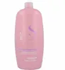 A pink bottle of Alfaparf Milano Semi Di Lino Moisture Nutritive Leave-In Conditioner against a white background. Produktbild-Vorschau