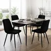 Relaxdays, set di 2 sedie da pranzo, velluto, gambe in Anteprima dell’immagine prodotto 2