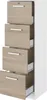 Armoire à dossiers Sil-138cm-4 tiroirs-blanc/chêne Voir les images du produit 4