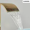 ROSA | Premium hohe Wasserfall Badarmatur Gold | Hotel Produktbild-Vorschau 5