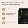 KitchenYeah© Herdabdeckplatte Gold - Marmor - Glitzer - Produktbild-Vorschau 6