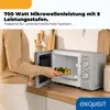 Exquisit MW802, Blat, 20 l, 700 W, obrotowy, Srebrny Podgląd zdjęcia produktu 3