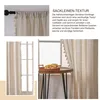 2er Set Boho Vorhang Beige Leinenoptik Gardinen für Produktbild-Vorschau 4