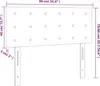 vidaXL Kopfteil Weiß 90x5x78/88 cm Kunstleder Produktbild-Vorschau 7