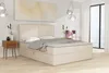 A bedroom scene with a bed, nightstand, and artwork. Produktbild-Vorschau