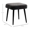 HOMCOM Tabouret de pied Tabouret de maquillage carré Voir les images du produit 3