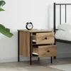 vidaXL Noční stolek, design Artisan, dubová barva, 40 x 42 Náhled obrázku produktu 4
