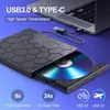 8-in-1 Externes DVD/CD-Laufwerk USB 3.0 & Type-C – Plug & Produktbild-Vorschau 4