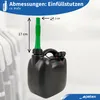 PETEX Reserve-Kraftstoff Kanister, 5 Liter, schwarz Produktbild-Vorschau 6