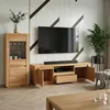 TV Lowboard 160 cm Kernbuche Massivholz-Front 1 Schublade Produktbild-Vorschau 6