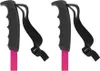A pair of pink and black ski poles against a white background. Produktbild-Vorschau