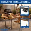 DanDiBo 2x Tischbeine Edelstahl 72 x 70 cm Tischgestell Produktbild-Vorschau 4