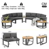 Flieks Gartenmöbel-Set 7-tlg., Gartenlounge-Set mit 4 Produktbild-Vorschau 4