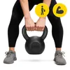 4FIZJO Gusseiserne Kettlebell 16 kg, Trainingsgewicht für Produktbild-Vorschau 2
