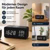 Digitaler Wecker mit kabelloser Ladefunktion, LED-Holzuhr Produktbild-Vorschau 2