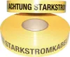 Two rolls of yellow warning tape with black text. Produktbild-Vorschau