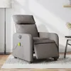 Massagesessel Elektrisch Taupe Stoff Produktbild-Vorschau 2