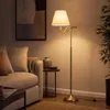 COSTWAY stojacia lampa, výška 158 cm, s látkovým tienidlom, Náhľad obrázku produktu 2