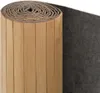 A rolled-up bamboo screen with a dark backing. Produktbild-Vorschau