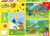 3 x 48 pezzi Schmidt Spiele puzzle per bambini Il topo Anteprima dell’immagine prodotto 9