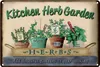 Blechschild Garten 30x20cm Kirchen Herb Garden Mint Thyme Produktbild-Vorschau 2