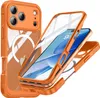 INF Custodia per iPhone 17 Pro Max, vetro 9H, arancione, Anteprima dell’immagine prodotto 1