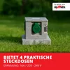 A concrete-look outdoor electrical outlet box sitting on grass. Produktbild-Vorschau