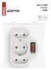 EMOS P00282 Mehrfachsteckdose, 3-fach Steckdosenadapter mit Produktbild-Vorschau 2